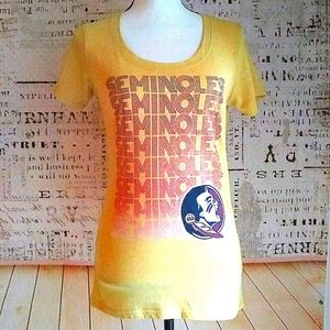 FSU Seminoles Russell women's t-shirt garnet gold
